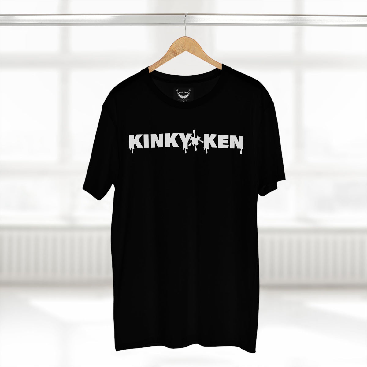 T-Shirt — "KINKY KEN" Subtle White-on-White Graphic Tee
