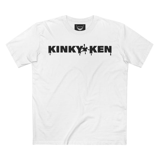 T-Shirt — "KINKY KEN" Subtle White-on-White Graphic Tee
