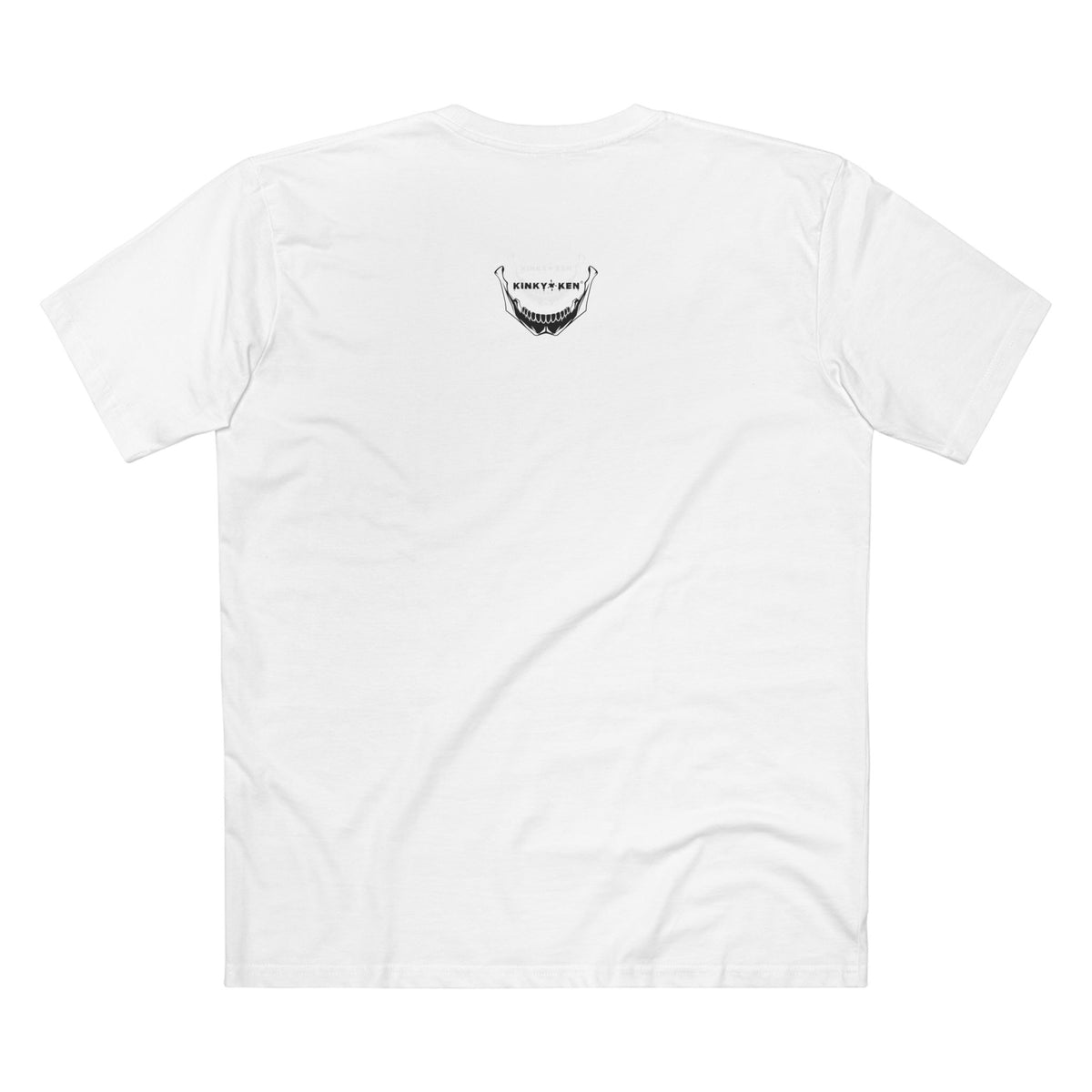 T-Shirt — "KINKY KEN" Subtle White-on-White Graphic Tee