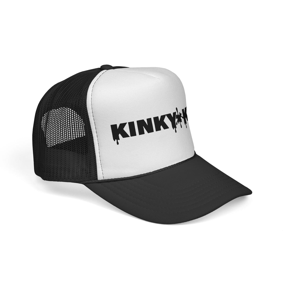Kinky Ken Trucker Cap — Bold Drip Logo Mesh Hat