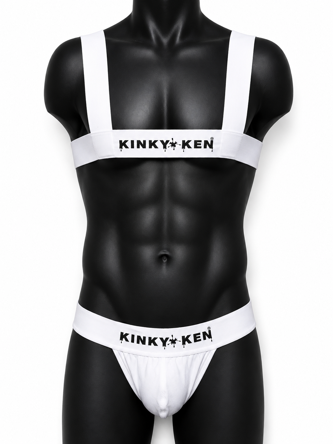 KINKY KEN ORIGINALS JOCKSTRAP SET WHITE