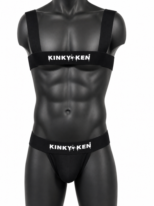 KINKY KEN ORIGINALS JOCKSTRAP SET BLACK